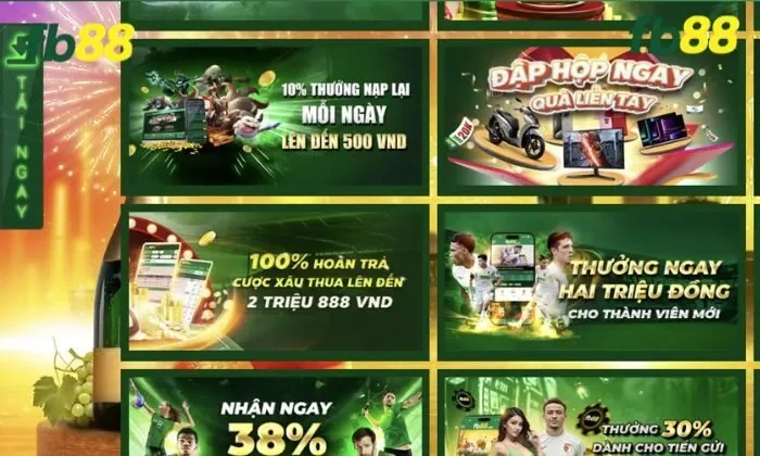 10% thưởng nạp lại mỗi ngày FB88 Những lý do nên tham gia khuyến mãi 10% thưởng nạp lại mỗi ngày FB88